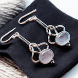 Rainbow Moonstone Solid 925 Sterling Silver Earrings