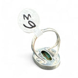 Tibetan Turquoise Solid 925 Sterling Silver Ring 6.5