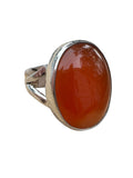 Carnelian Solid 925 Sterling Silver Ring 6