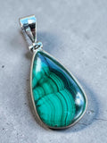 Malachite Solid 925 Sterling Silver pendant