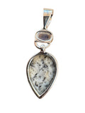 K2 & Rainbow Moonstone Solid 925 Sterling Silver Pendant