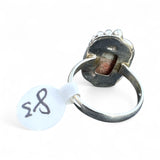 Kingman Turquoise & Spiny Oyster Solid 925 Sterling Silver Ring 8.5