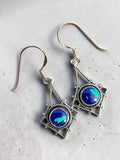 Azurite Solid 925 Sterling Silver Earrings