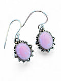 Pink Queen Conch Solid 925 Sterling Silver Earrings