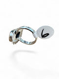 Kingman Blue Ice Dahlia Solid 925 Sterling Silver Ring 6