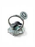 Black Jack Turquoise Solid 925 Sterling Silver Ring 10