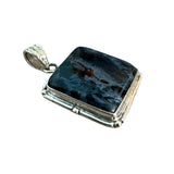 Blue Pietersite Solid 925 Sterling Silver Pendant