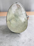 Prehnite Solid 925 Sterling Silver Ring 9