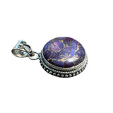 Purple Mojave Turquoise Solid 925 Sterling Silver Pendant