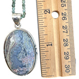 Moss Agate Solid 925 Sterling Silver Pendant Necklace