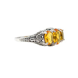 Citrine Solid 925 Sterling Silver Ring 9