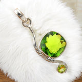 Peridot Solid 925 Sterling Silver Pendant