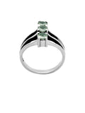 Green Amethyst Prasiolite Solid 925 Sterling Silver Ring 5