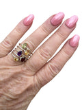 Citrine Solid 925 Sterling Silver Stack Ring