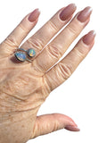 Ethiopian Opal Solid 925 Sterling Silver Ring ADJ