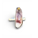 RARE Trapiche Amethyst Solid 925 Sterling Silver Ring 7.5