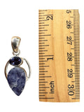 Tanzanite & Iolite Solid 925 Sterling Silver Pendant