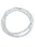 4 mm White Jade beaded Necklace 18 inches