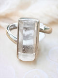 Lemurian Quartz Solid 925 Sterling Silver Ring 6