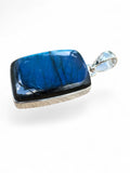 Blue Labradorite Solid 925 Sterling Silver Pendant
