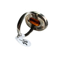 Baltic Amber Solid 925 Sterling Silver Ring 9.5
