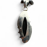 Black Onyx & Labradorite Solid 925 Sterling Silver Pendant Necklace