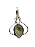 Prehnite Solid 925 Sterling Silver Pendant