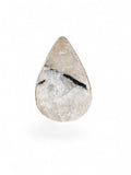 Rough Tourmaline in Quartz Solid 925 Sterling Silver Ring 6