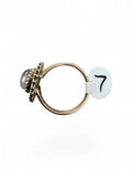Black Rutilated Quartz Solid Sterling Silver Ring 7