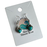 Kingman Turquoise Solid 925 Sterling Silver Earrings