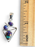 Kingman Purple Turquoise Solid 925 Sterling Silver Pendant