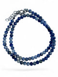 Sodalite 4 mm Beaded Necklace