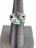 Prasiolite Green Amethyst Solid 925 Sterling Silver Ring 6