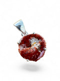 Red Horn Coral Solid 925 Sterling Silver Pendant