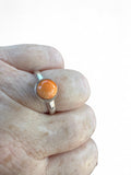 Spiny Oyster Solid 925 Sterling Silver Ring 8