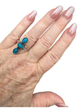 Paraiba Opal Solid 925 Sterling Silver Ring 9