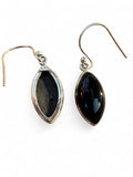 Black Onyx Solid 925 Sterling Silver Earrings