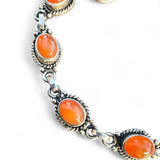 Carnelian Solid 925 Sterling Silver Bracelet