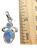 Fire Opalite Solid 925 Sterling Silver Pendant