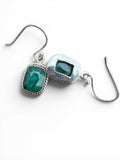 Emerald Solid 925 Sterling Silver Earrings