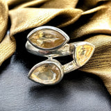 Citrine Solid 925 Sterling Silver Ring 7