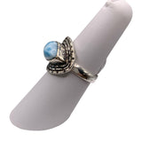 Caribbean Larimar Solid 925 Sterling Silver Ring