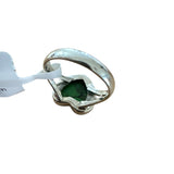 HEART Green Mojave Turquoise Solid 925 Sterling Silver Ring 9