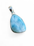 Caribbean Larimar Solid 925 Sterling Silver Pendant