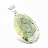 Prehnite Solid 925 Sterling Silver Pendant