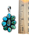 Sonoran Gold Turquoise Solid 925 Sterling Silver Pendant