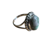 Variscite Solid 925 Sterling Silver Ring 8