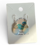 Faceted Opalite Solid 925 Sterling Silver Earrings