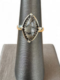 Black Rutilated Quartz Solid 925 Sterling Silver Ring 6