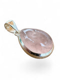 Rose Quartz Solid 925 Sterling Silver Pendant